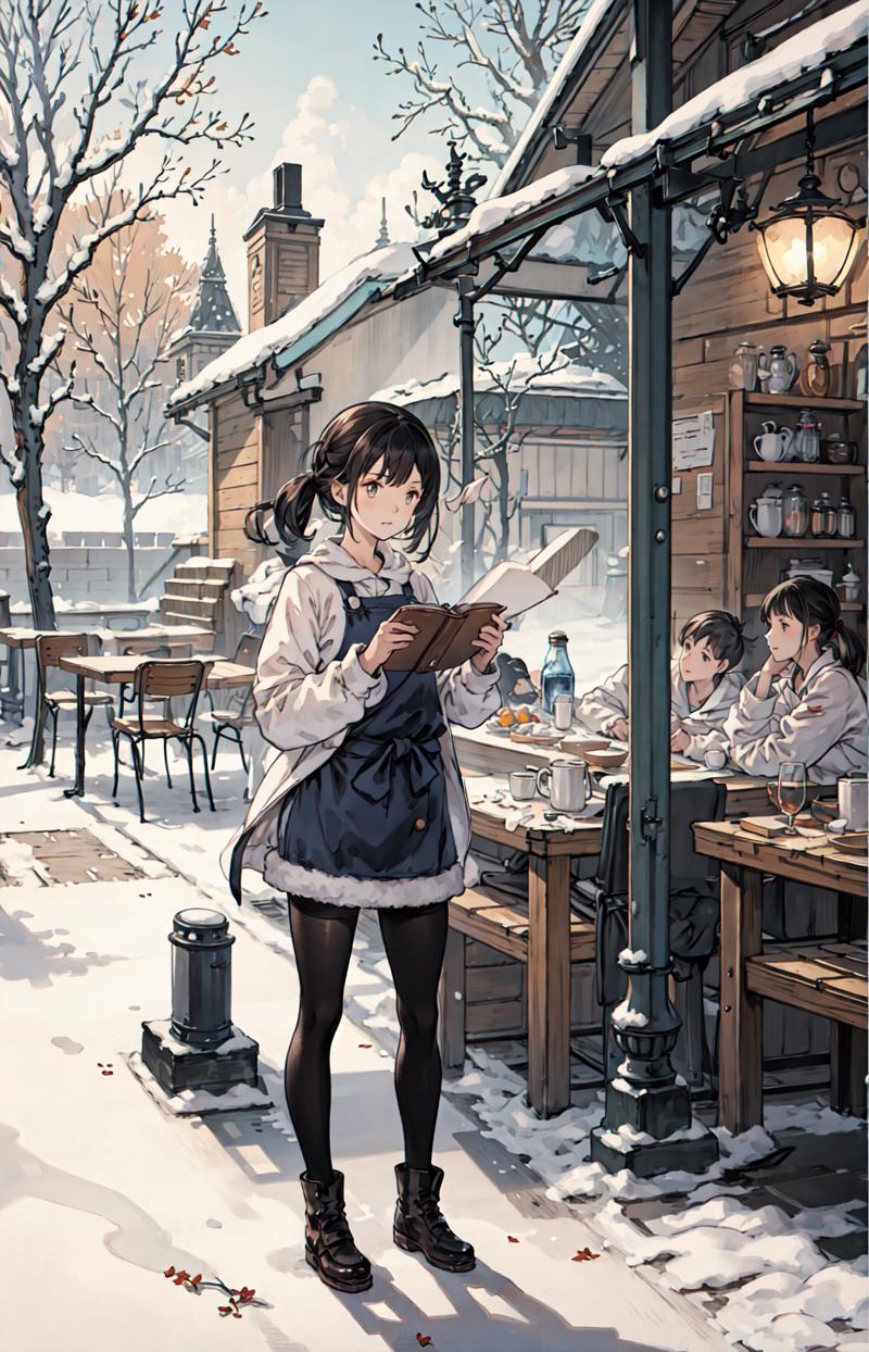 189682-3743639917-best quality, detailed background, girl,sea, cafeteria, bird, snow, winter,.png